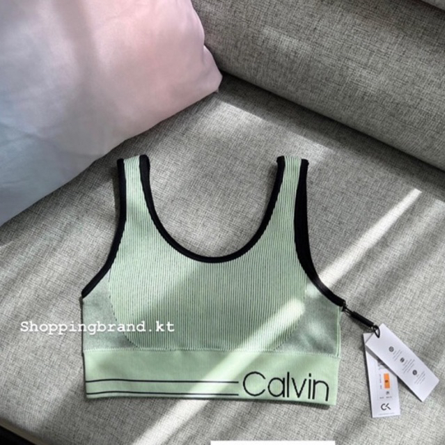 พร้อมส่ง💕 Calvin Klein Sport Bra ผ้าร่อง