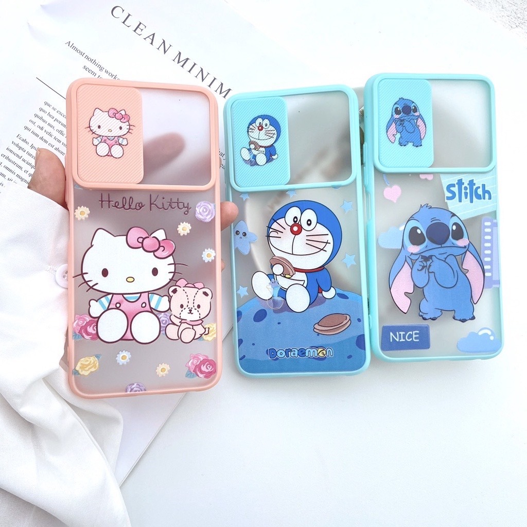 เคสสไลค์ปิดกล้องลายการ์ตูนรุ่นSAM-A02.A02S.A10.A10S.A01.A20.A30.A21S.A20S