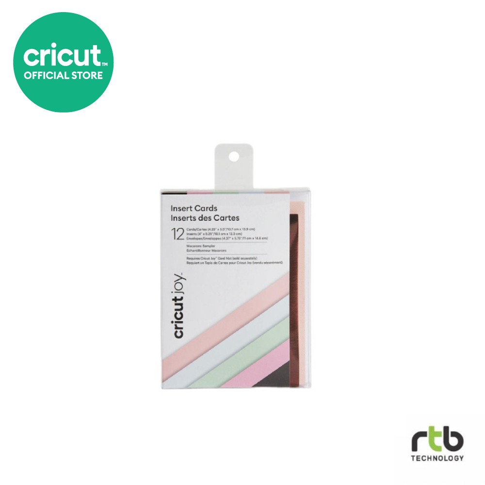 Cricut Joy Insert Cards Macarons กระดาษการ์ดสีพาสเทลสำหรับใช้กับเครื่องตัดรุ่น Cricut Joy