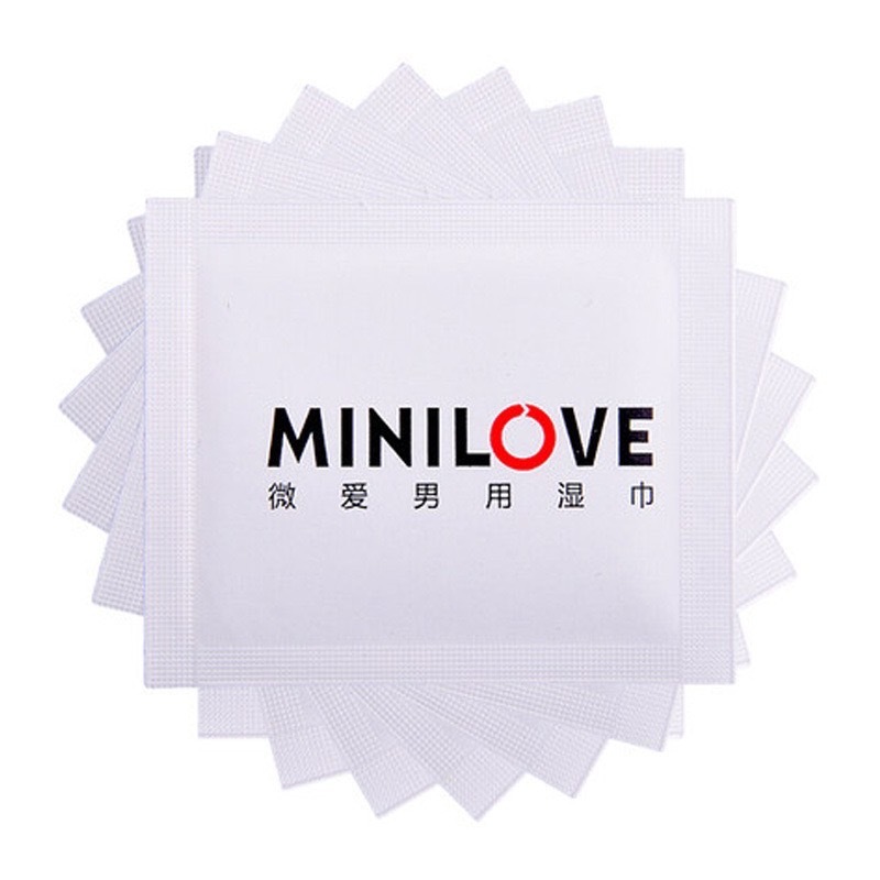 Minilove for man pad 1*10pcs แผ่นชะลอการหลั่ง minilove ขนาด 50x60mm (1แผ่นต่อซอง) *ไม่ระบุชื่อสินค้า