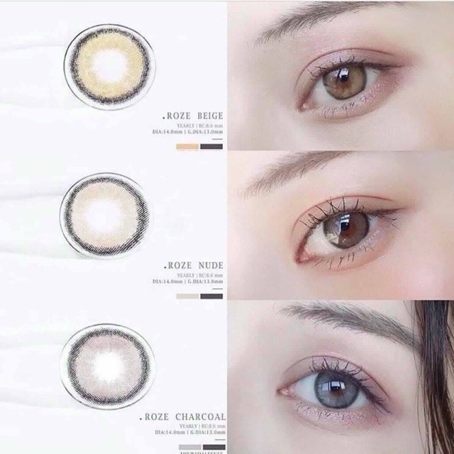 คอนแทคเลนส์ Mini Olivia Brown / Light Brown / Gray (Kitty Kawaii) ขนาดมินิ 🌷 ลายฮิต ขายดีมาก [ค่าสายตา-400 ถึง -1000] - รูปที่ 7