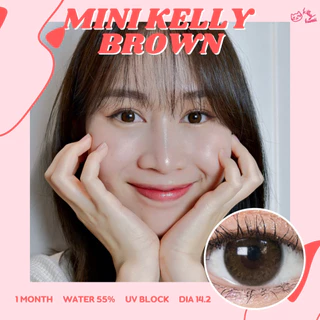 คอนแทคเลนส์🌈Mini Kelly🌈 Brown / Gray (Kitty Kawaii) ขนาดมินิ💖ขายดี🍭