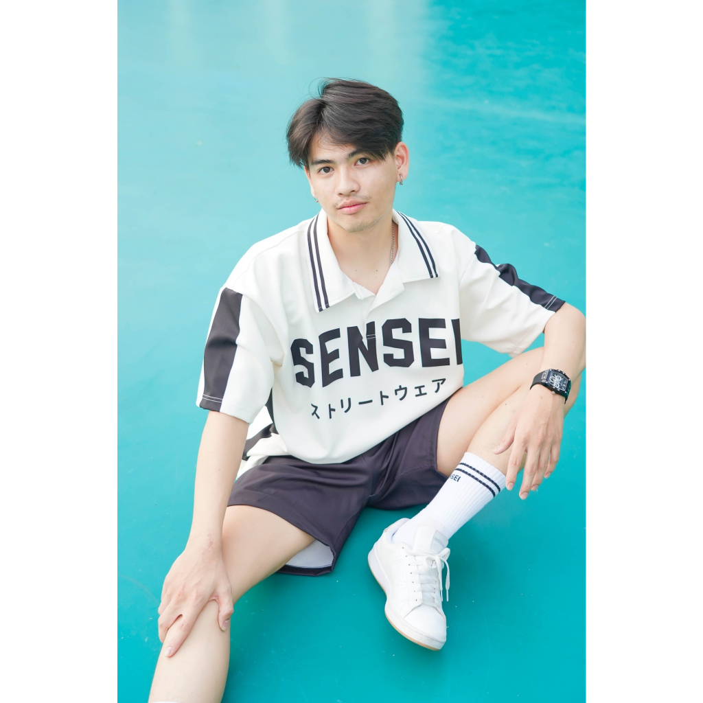 🌈ใส่โค้ดSENSEI20Pลด20%✨เสื้อเชิ้ตคอโปโลโอเวอร์ไซซ์แขนสั้นSENSEI : NIPPON COLLECTION พร้อมส่ง