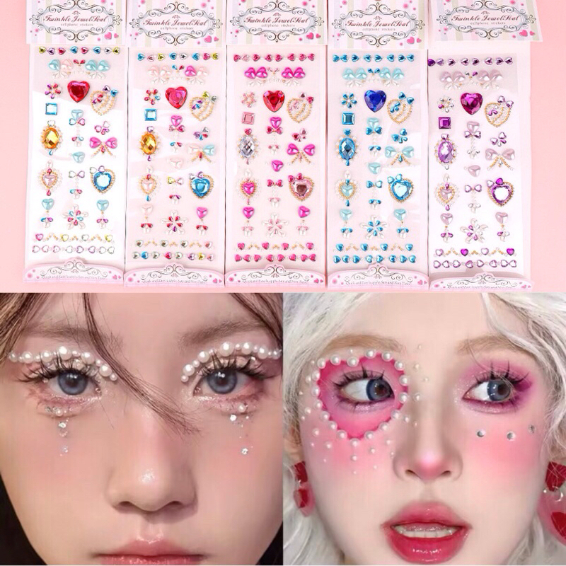 เพชรแต่งหน้า ติดผม เล็บ มีกาวในตัว พร้อมส่ง