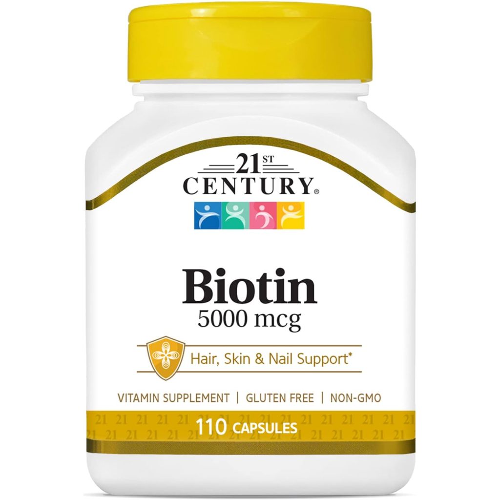 21st Century, Biotin, size 5,000 mcg, contains 110 capsules (No.285)