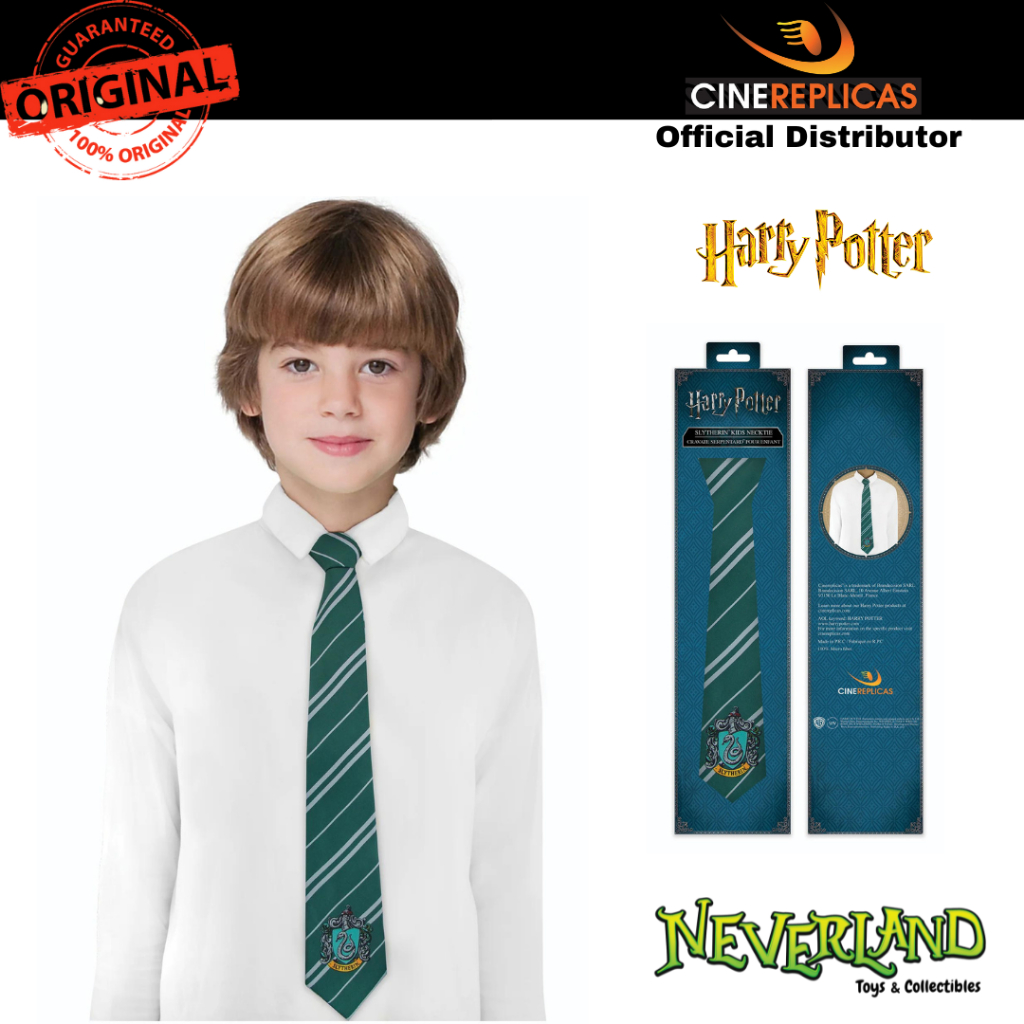 (Cinereplicas) Harry Potter Slytherin Crest Necktie XS and Kids Cinereplicas