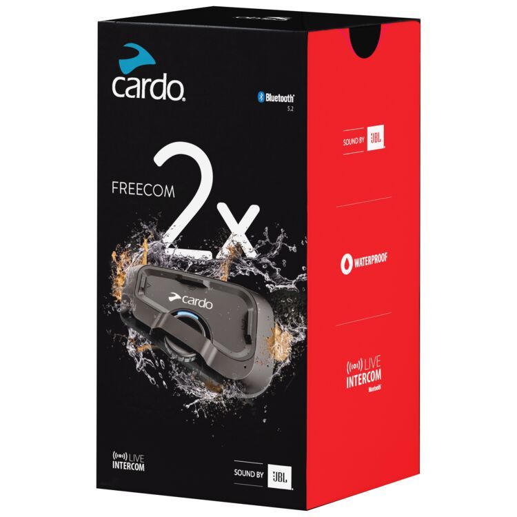 บลูทูธติดหมวก CARDO รุ่น FREECOM 2X กันน้ำ 100%