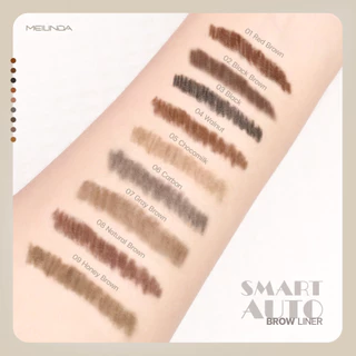 Mei Linda Smart Auto Brow Liner #MD3041 : meilinda เมลินดา ดินสอเขียนคิ้ว สมาร์ท ออโต้ x 3 ชิ้น beautybakery