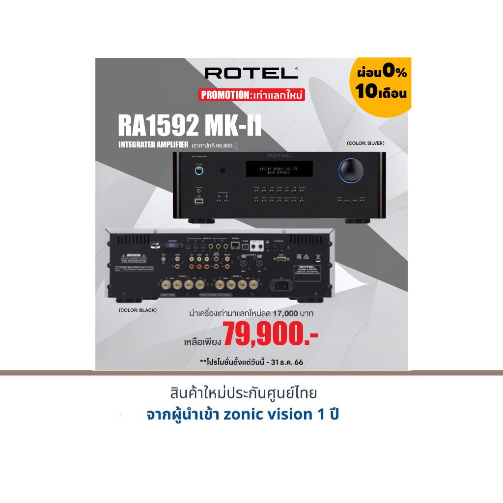 ROTEL RA-1592 MKII Integrated Amplifier