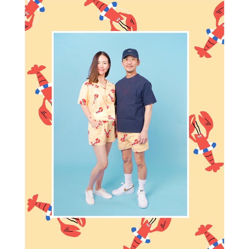 Littlemojo Lobster Mom Mom Crop Shirt (เฉพาะเสื้อ)