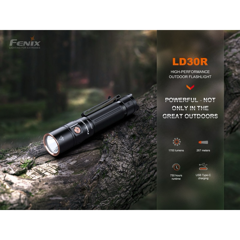 ไฟฉาย FENIX LD30R RECHARGEABLE FLASHLIGHT : สินค้ารับประกัน 3 ปี