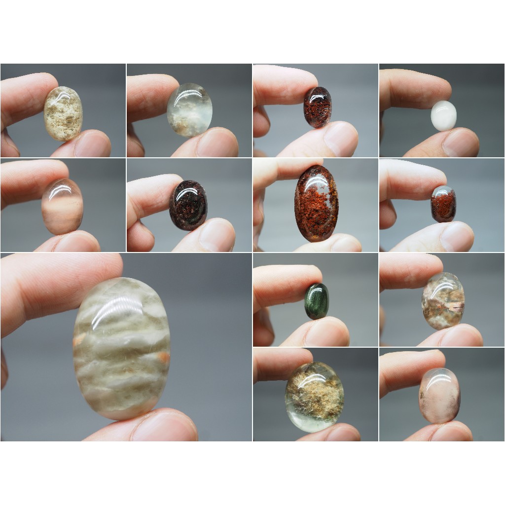 แก้วโป่งข่าม  inclusion quartz ปวกแดง  ไหมฟ้า พิรุณ ไหมเขียวแคทอาย ปวกขาว 11-11-23