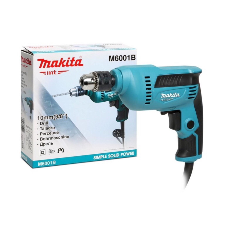 MAKITA สว่านไฟฟ้า (3/8”) 10 Mm. 450W รุ่น M6001B / M6002B keyless