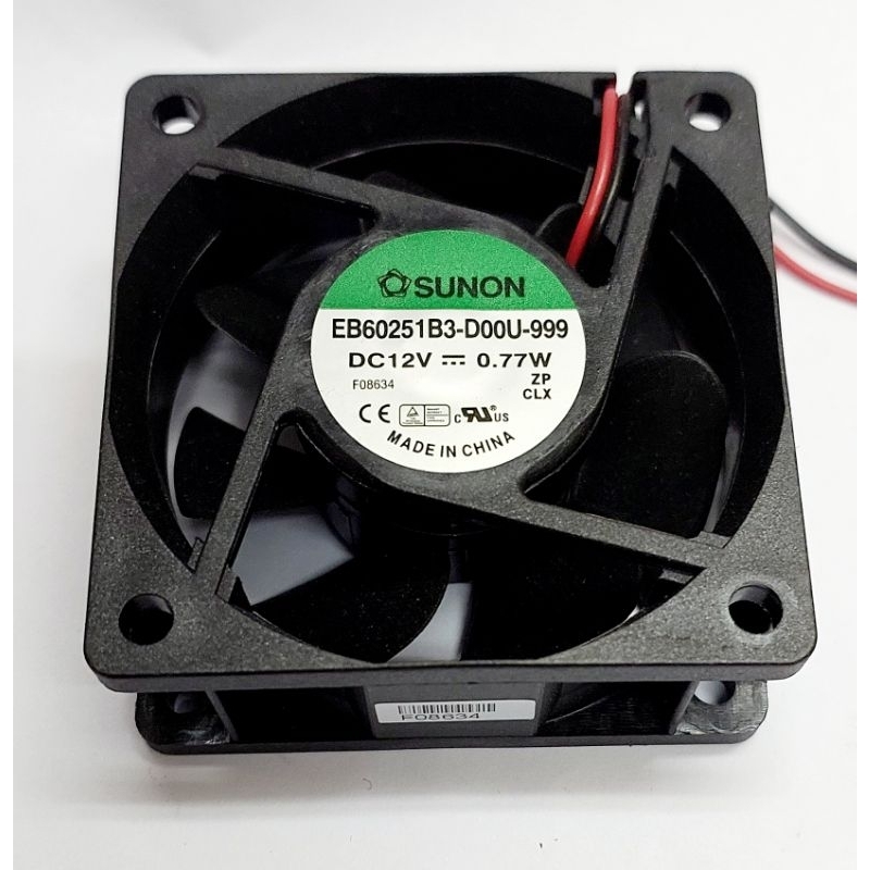พัดลมระบายอากาศ SUNON EB60251B3-D00U-999 12V 0.77W ขนาด 60*60*25mm.