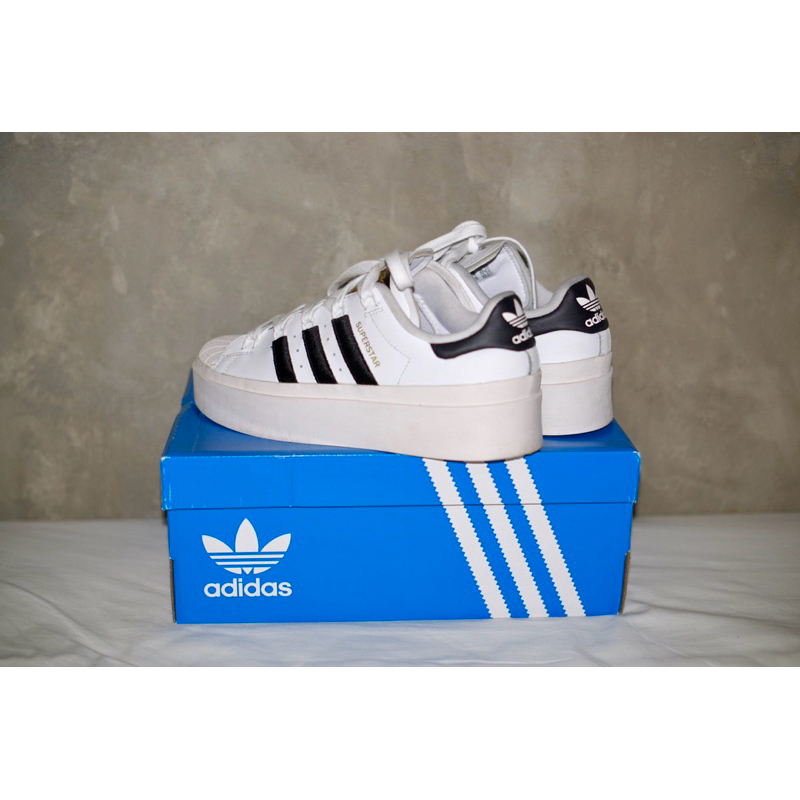 (ของแท้สั่งจาก shopee mall สภาพดี 95%) รองเท้า Adidas Superstar Bonega สีขาว - รองเท้าผู้หญิง รองเท้