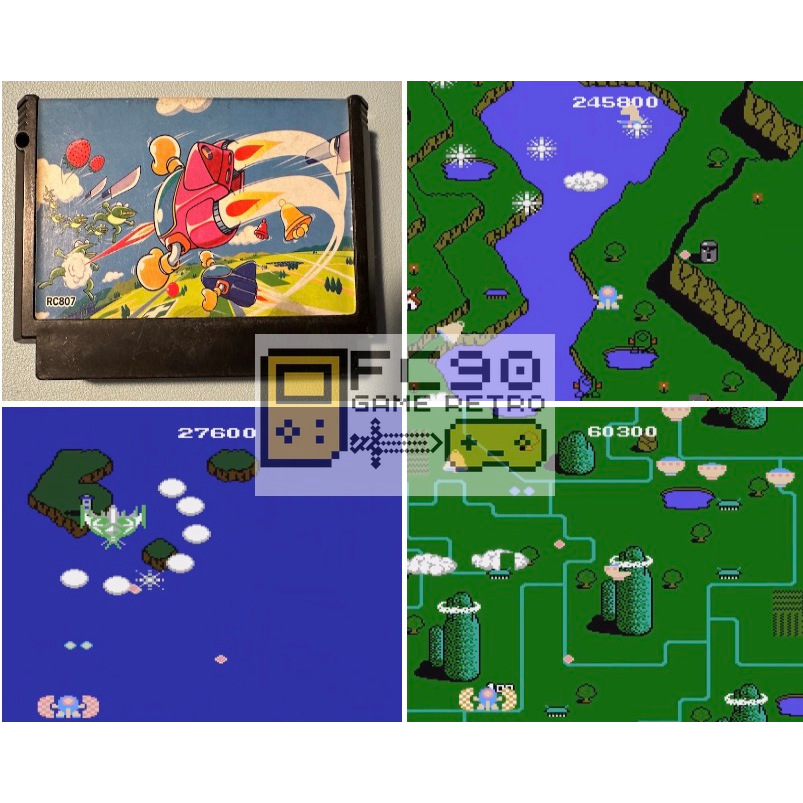 ตลับเกมทวินบี Twinbee [FC] ตลับมือสอง สำหรับนักสะสมเกมฟามิคอม Famicom 8บิท