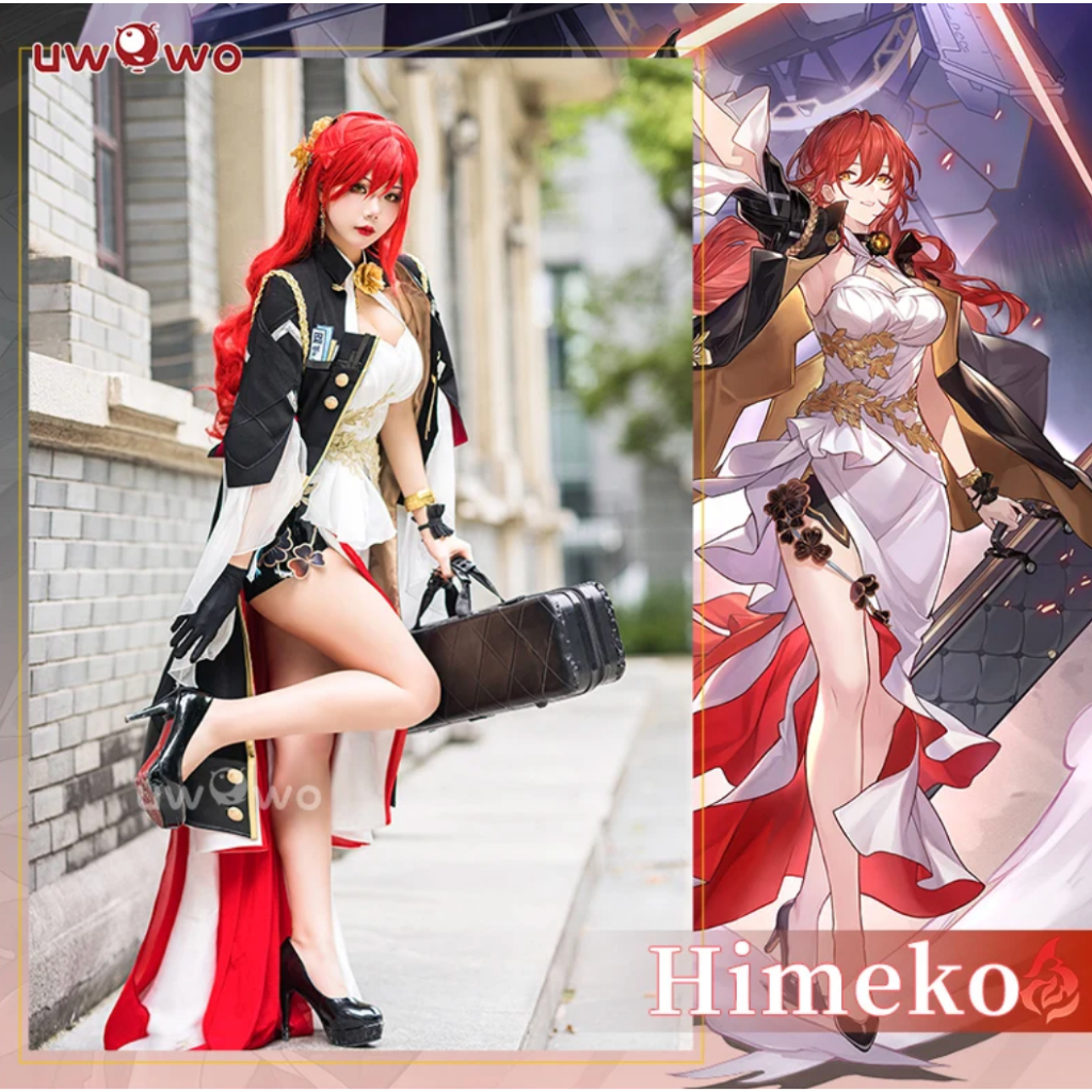 Uwowo Himeko คอสเพลย์ Honkai Star Rail Cossplay Himeko เครื่องแต่งกายスターレイルชุดคอสเพลย์ชุดฮัลโลวีนชุด