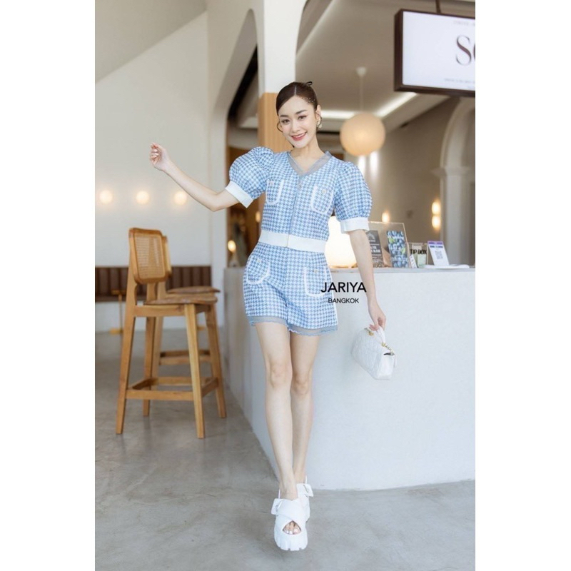 Jariya brand เซ็ตเสื้อ+กางเกงขาสั้น น่ารักมาก size S
