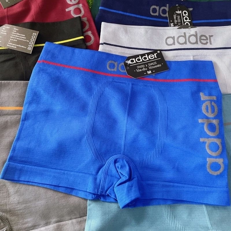 กางเกงในชายขาสั้น 1แพ็ค 5 ตัว กางเกงในแอดเดอร์ adder 12ปีขึ้นไป พร้อมส่ง กางเกงในขาสั้นadder 5ตัว - รูปที่ 4