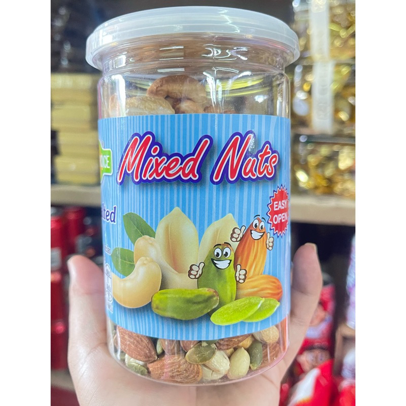 New Choice Roasted Mixed Unsalted Nuts ถั่วต่างๆอบกรอบ ตรา นิว ช้อยส์ 290 กรัม 🫘🥜🫛🌰
