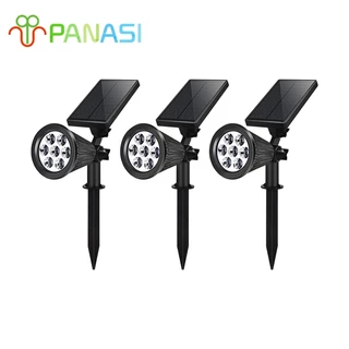 Panasi ไฟปักสนามโซล่าเซลล์ โคมไฟสนาม ไฟตกแต่งสวน พลังงานแสงอาทิตย์ 7LED ใช้ในสวน