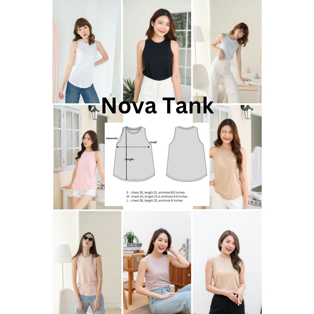 Pela.bkk Nova tank top เสื้อกล้าม คอกลม