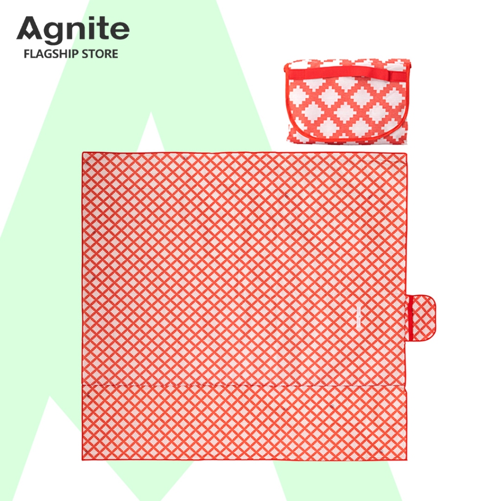 Agnite เสื่อปิคนิค เสื่อปิกนิก สำหรับตั้งแคมป์ สามารถพับได้ ขนาด150x200cm 200x200cm กันน้ำ พกพาสะดวก Picnic Mat