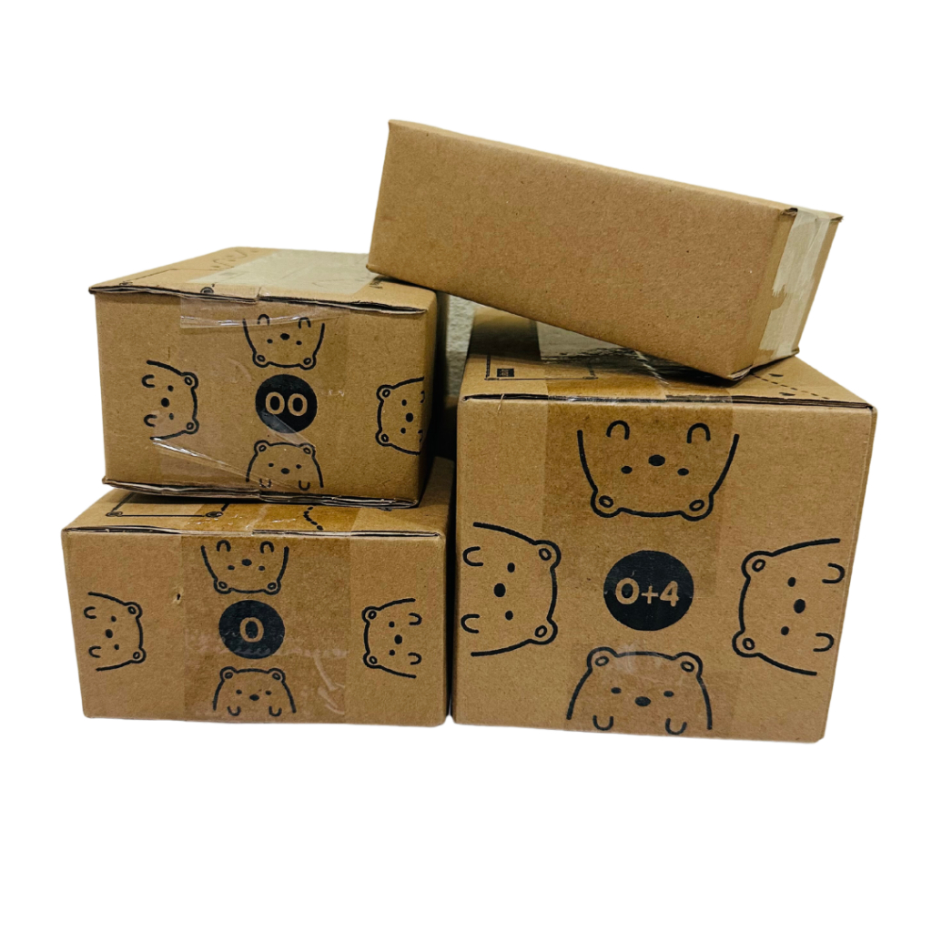 100 ใบ เบอร์ SX 00 0 0+4 กล่องพัสดุลายหมี