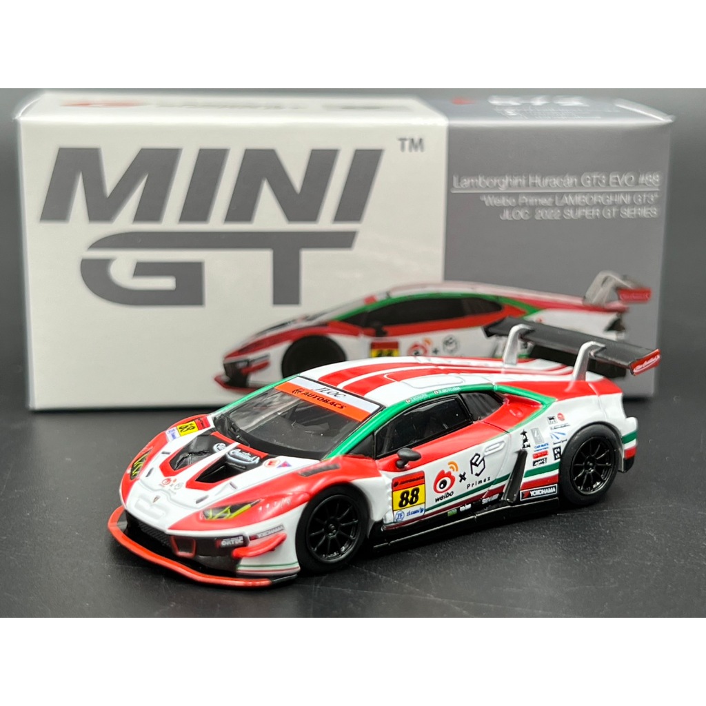 Mini GT (Japan​ EXCLUSIVE) Lamborghini Huracán GT3 EVO #88 JLOC 2022 Super GT Series