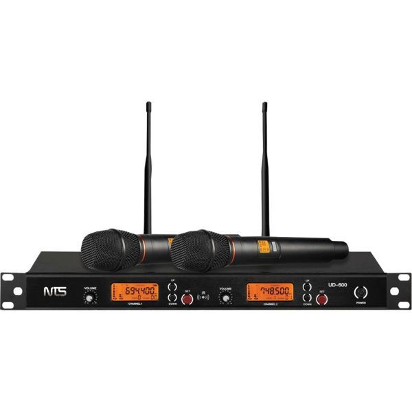 NTS UD-600 ไมโครโฟนไร้สายย่าน UHF 694-703 MHz และ 748-758 MHz แบบไมค์ถือคู่