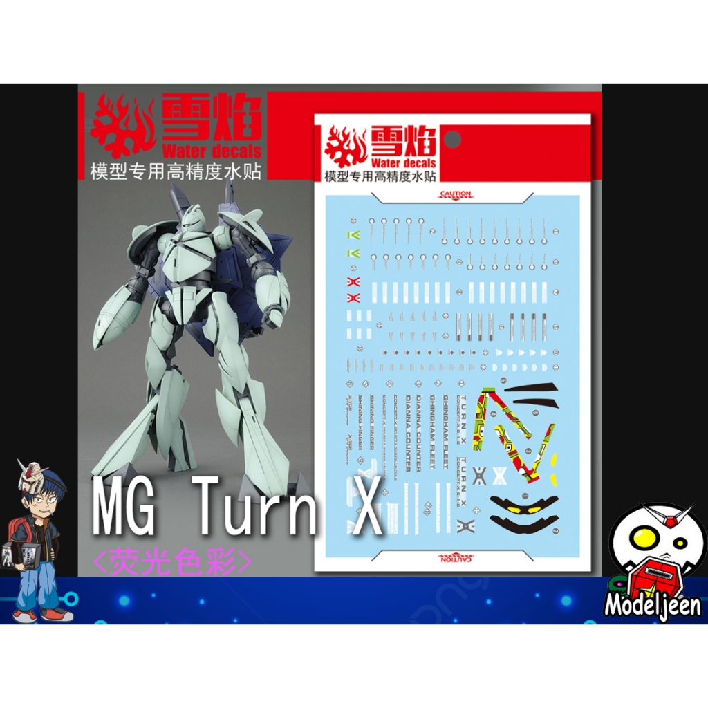 (X-Y model)188 Water Decal MG1/100 Concept-X6-1-2 Turn X