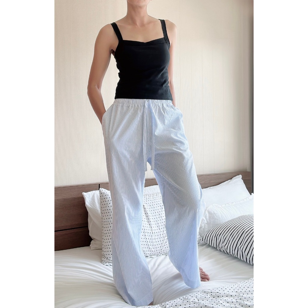 Cozii Pants กางเกงขายาว กางเกงนอน เอวยางยืด มีกระเป๋าสองข้างใช้ได้จริง
