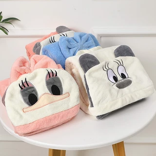 💥พร้อมส่งผ้าคลุมมีฮู้ด,ผ้าเช็ดตัวมีหมวกคลุมในตัวขนาด140×70cm.