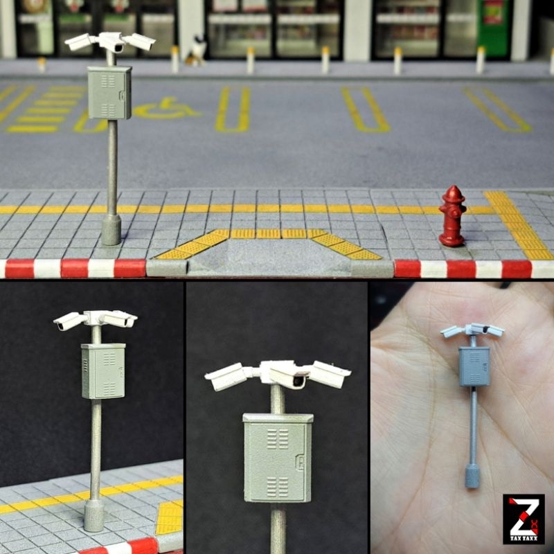 โมเดลกล้องวงจรปิด CCTV 1:64