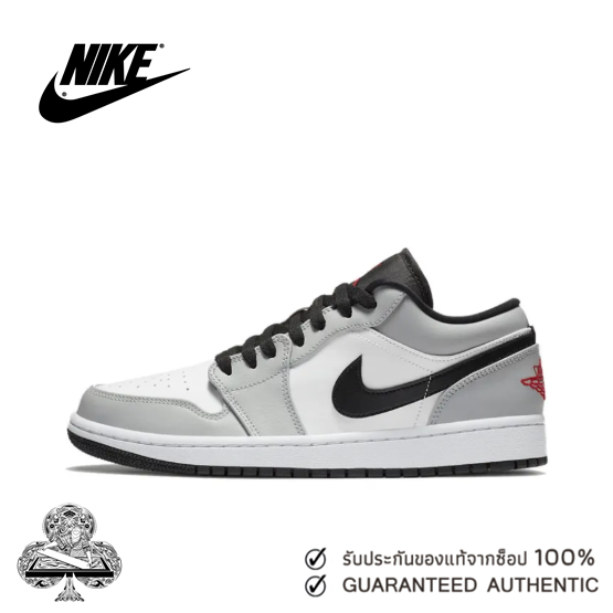 🔥ของแท้ 100 %🔥  Nike Air Jordan 1 Low Light Smoke Grey สีเทา