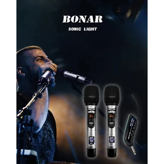 ไมโครโฟน BONAR sonic light ไมค์ลอย ไมค์ลอยคู่ ไมโครโฟนไร้สาย