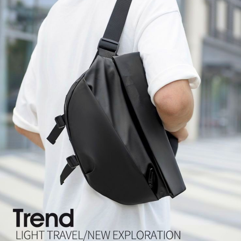 กระเป๋าคาดอก ผ้าดีมากๆ กันน้ำได้ ราคาไม่แพง ใส่ ipad 7.9 นิ้วได้