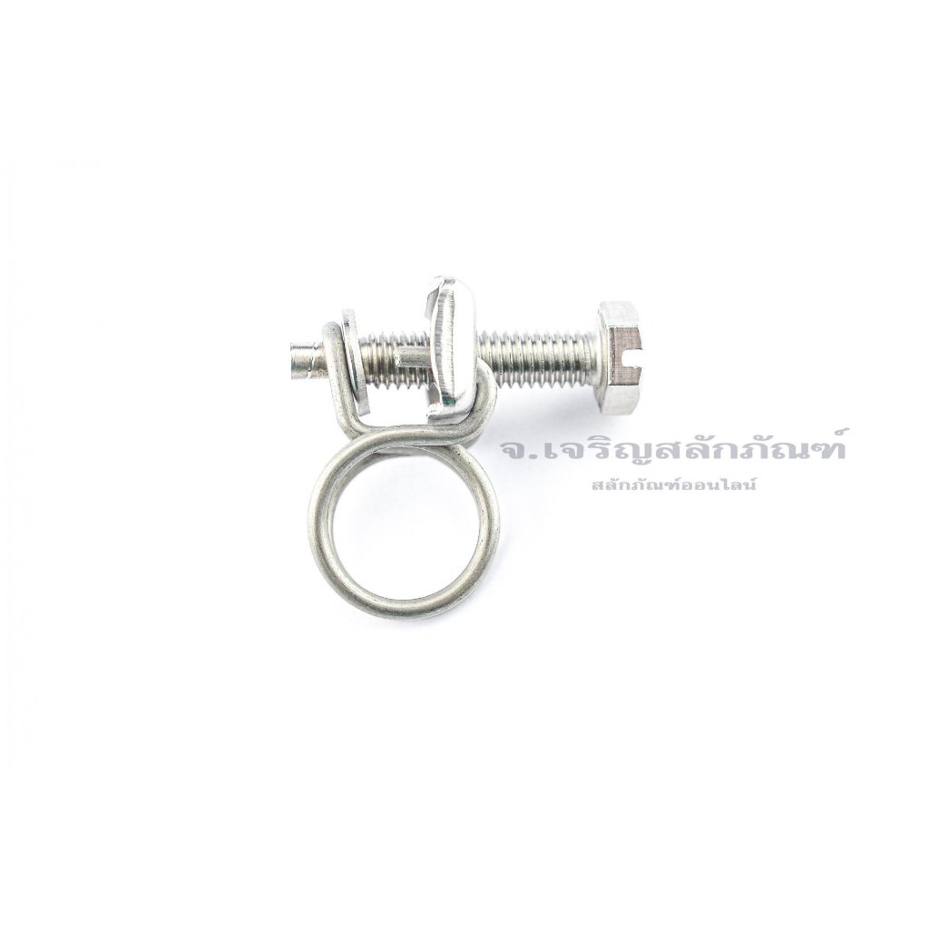 เข็มขัดรัดท่อแบบเส้นลวด สแตนเลส 11-14 mm - 55-60 mm