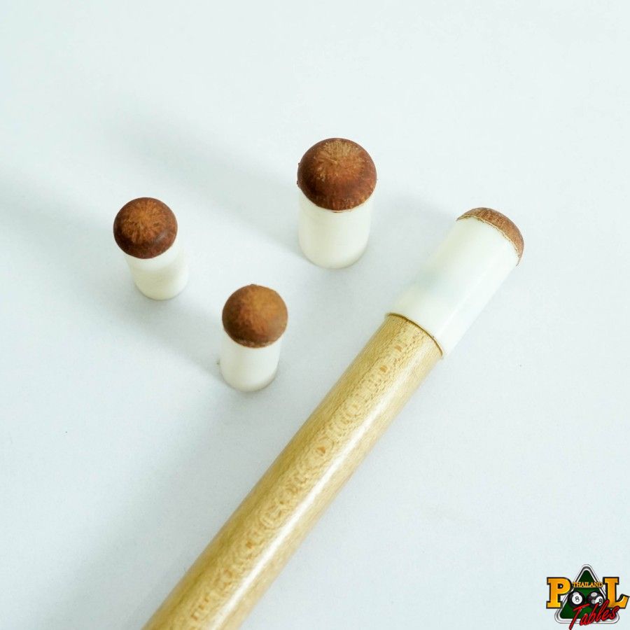 อะไหล่ หัวคิวสำเร็จรูปพร้อมปลอกเฟอร์รูล ขนาด 9-13มม. Slip On Cue Tip and Ferrule