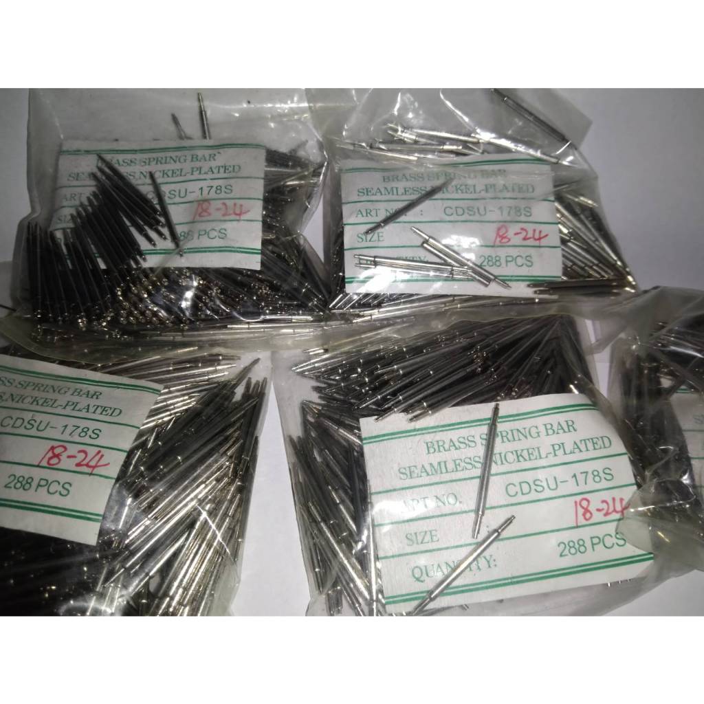 สลักนาฬิกา สปริงบาร์ ขนาดยอดนิยม ฟรีไซน์ เส้นผ่านศูนย์กลาง 178 mm ขนาด 14-21 และ 18-24 mm แบ่งขาย