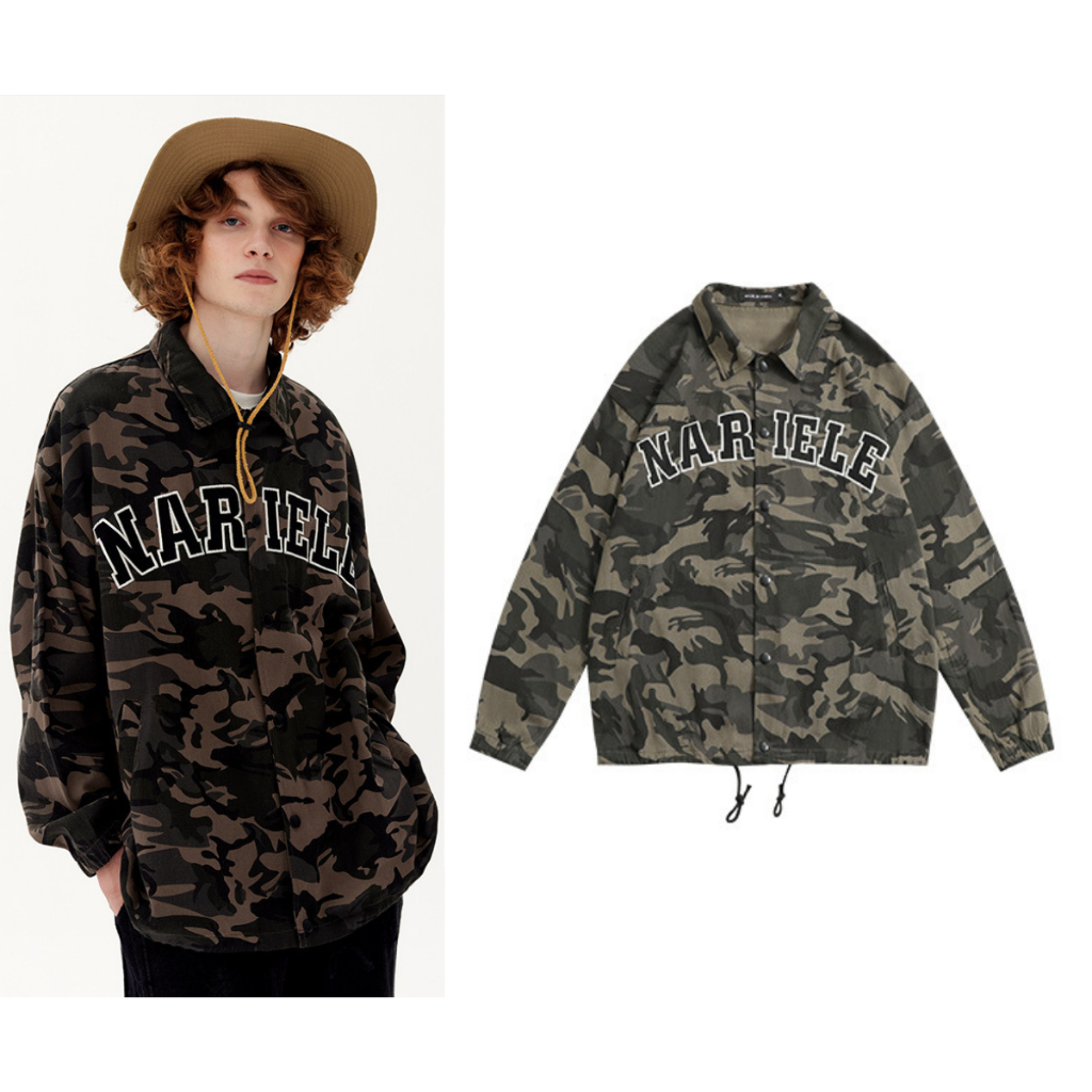 เสื้อแจ็คเก็ตลายทหารงานปักดีเทลแน่น Premium Jacket Korea Style
