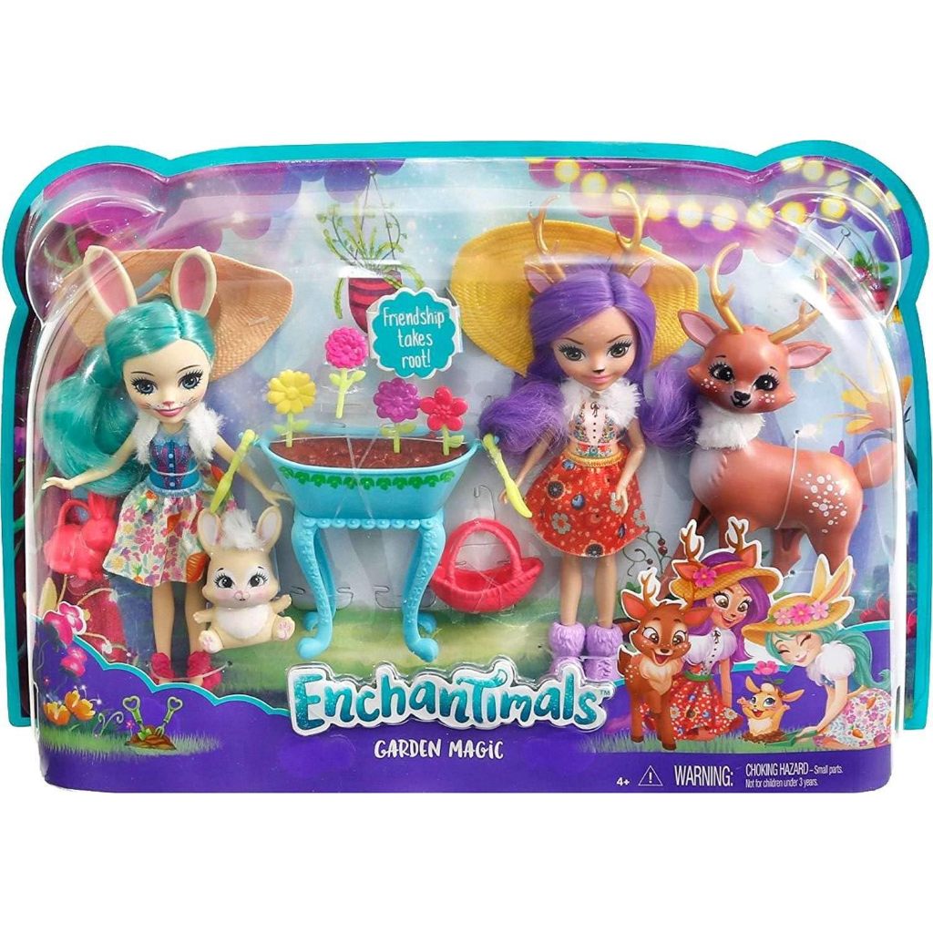 Enchantimals Garden Magic Doll Set กล่องเซตตุ๊กตา2เซต มาพร้อมตัวเล่นอปก.เพียบๆจ้า คุ้มมากเลยคะเซตนี้