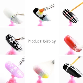 Nail.world พร้อมส่ง แปรงทาสีเล็บ ชุด15ชิ้น (ด้ามสีชมพู) พู่กัน แปรงเพ้นท์เล็บ ที่ทำเล็บเจล