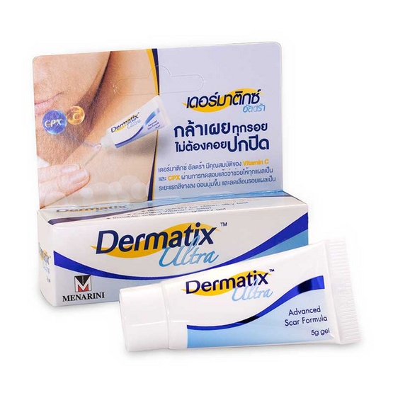 สูตรอัลตร้า5กรัม/15กรัม Dermatix Ultra Gel - เจลลดรอยแผลเป็น แผลคีรอยด์ แผลเป็นแบบนูน