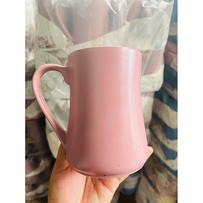 แก้วน้ำ แก้วเซรามิก ทรงลูกแพรหรือทรงสลิมสีด้าน กว้าง4นิ้ว สูง6นิ้ว - รูปที่ 7