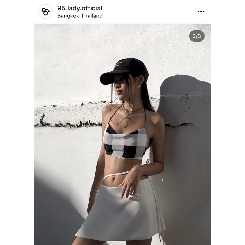 95.lady เสื้อเกาะอก ผูกคอ ผูกหลัง