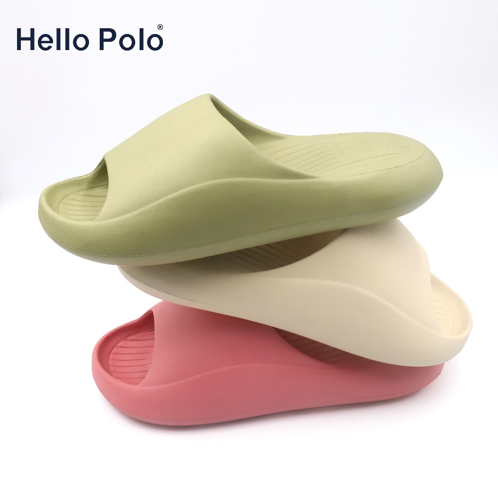Hello Polo รองเท้าแตะลําลอง กันลื่น พื้นหนา ลายอุ้งเท้าแมวน่ารัก พื้นนิ่ม เหมาะกับฤดูร้อน ใส่ในบ้าน ห้องน้ํา HP8004