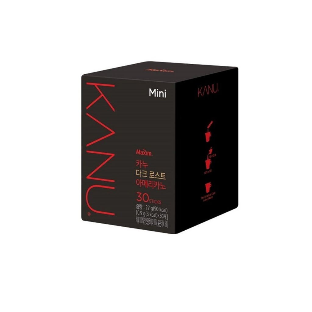 [ของแท้] 카누아메리카노미니 Maxim Kanu Americano Mini (กาแฟอเมริกาโน่ 30 ซอง) 27g