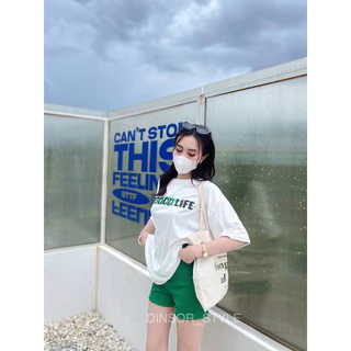 No21 กางเกงขาสั้น เอวสูง ผ้าหนา มีไซส์ S,M,L,XL โพสต์นี้มี 12 สี ป้าย DINSOR