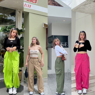 กางเกงคาร์โก้ ขาปรับระดับได้ เท่ห์มาก เสื้อผ้าสาวอวบอ้วน พลั…